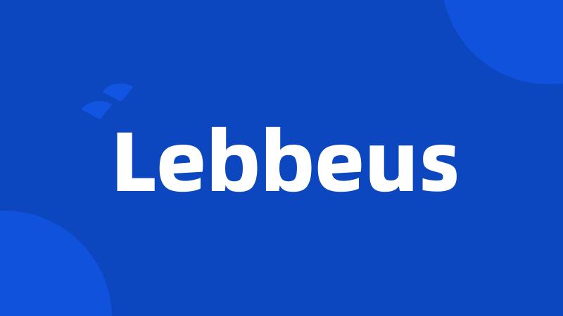 Lebbeus
