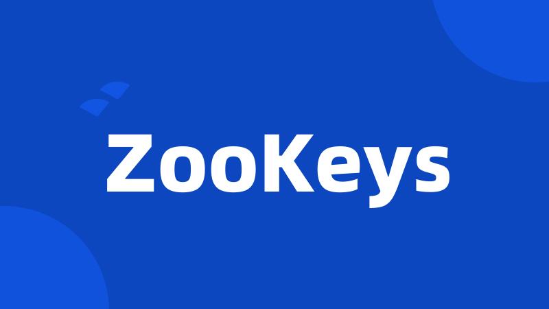 ZooKeys