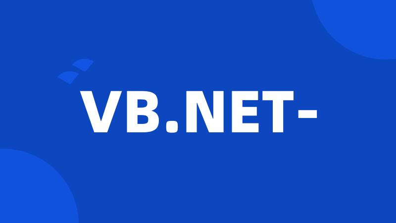 VB.NET-