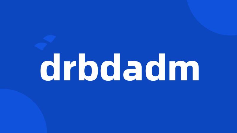 drbdadm