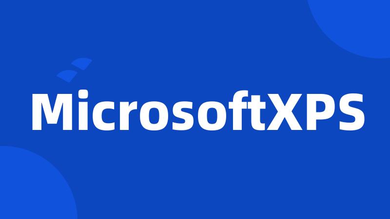 MicrosoftXPS