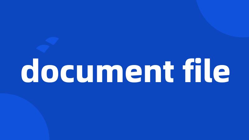 document file