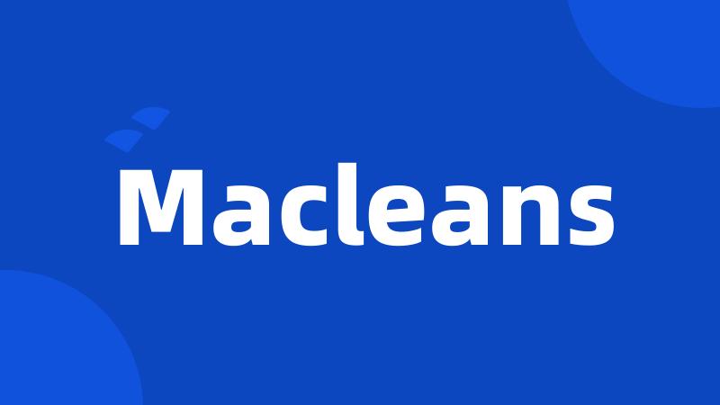 Macleans