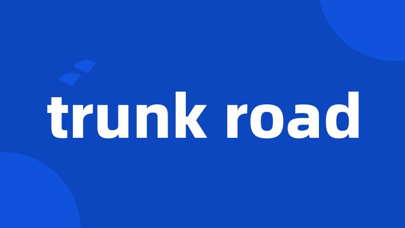 trunk road