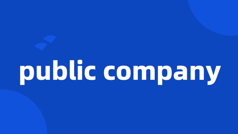 public company