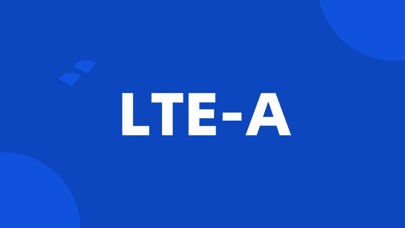 LTE-A