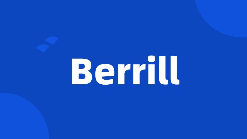 Berrill