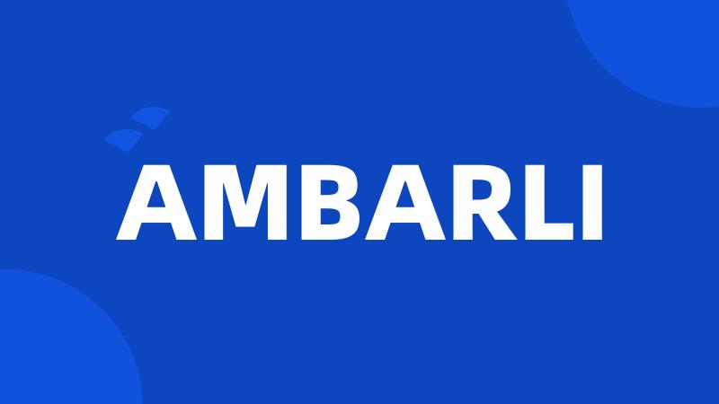 AMBARLI