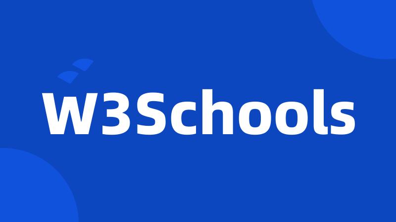 W3Schools