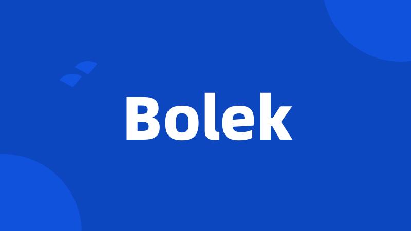 Bolek