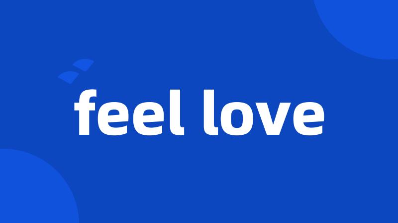 feel love