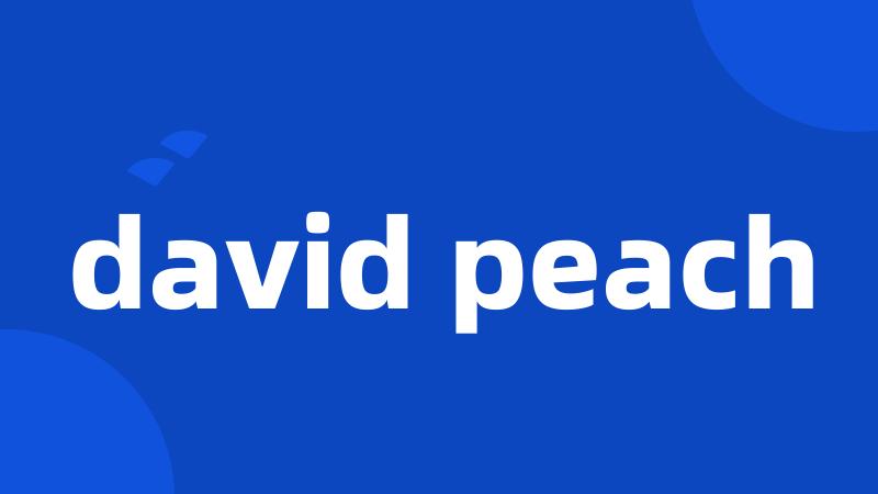 david peach