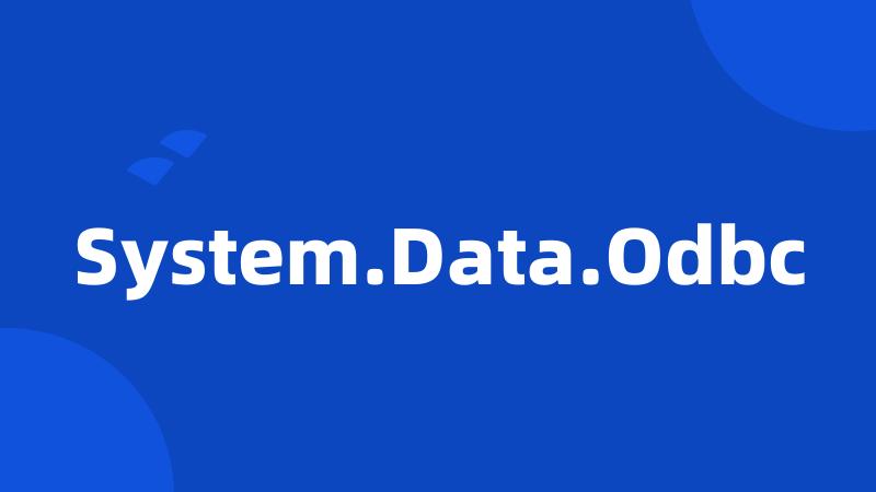 System.Data.Odbc