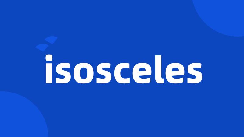 isosceles