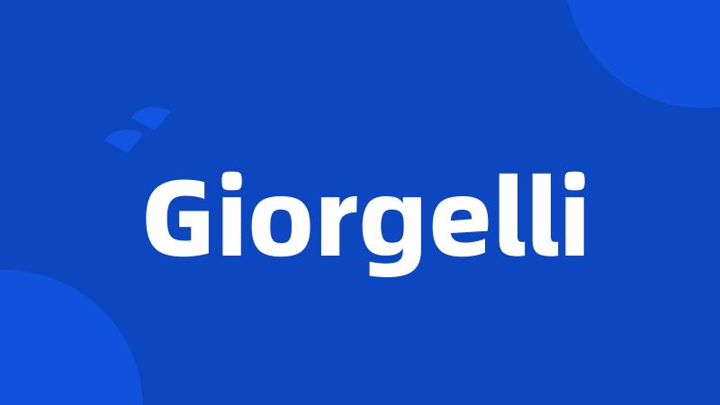 Giorgelli