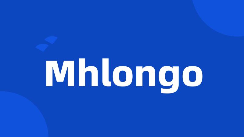 Mhlongo