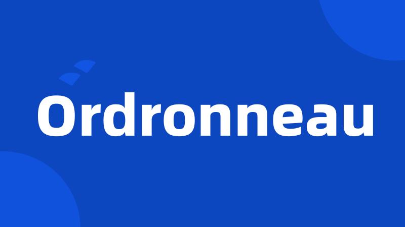 Ordronneau