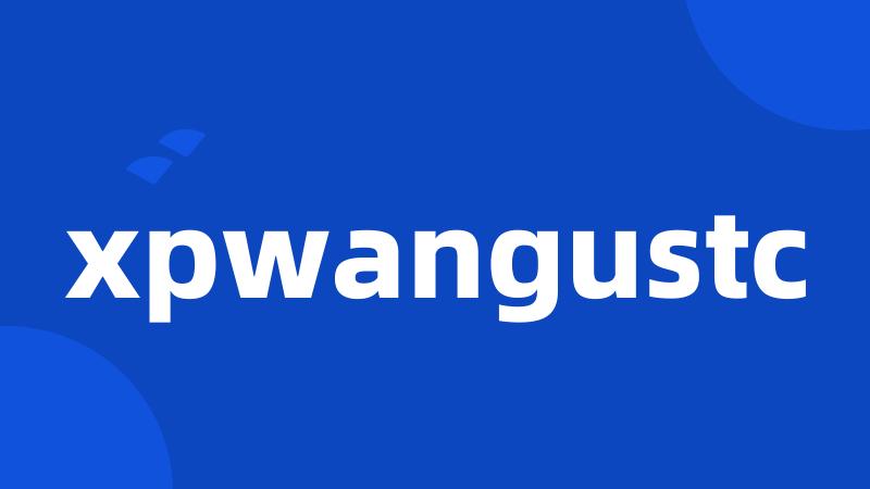 xpwangustc