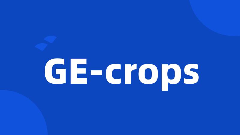 GE-crops