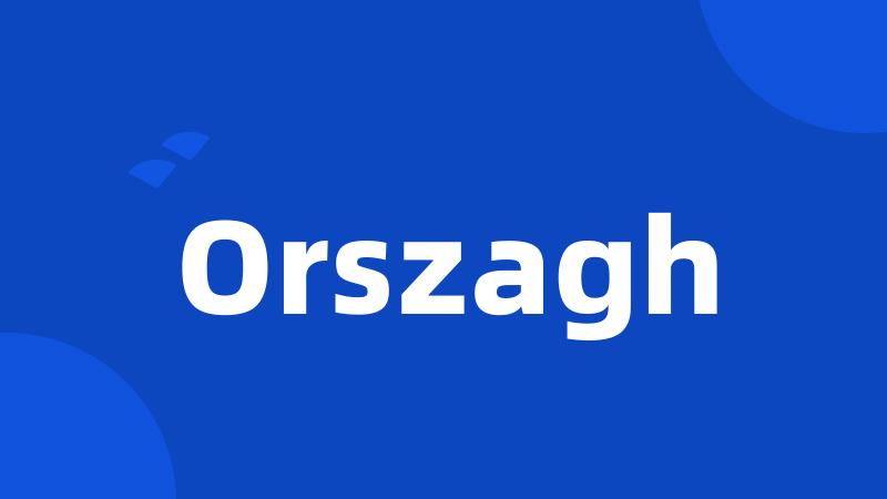 Orszagh