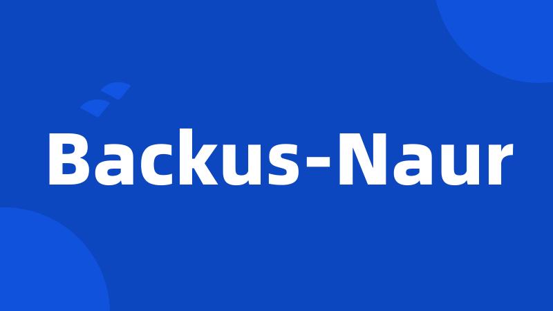 Backus-Naur