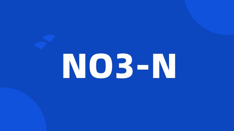 NO3-N