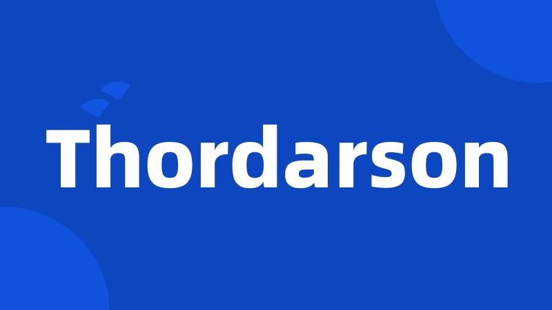 Thordarson