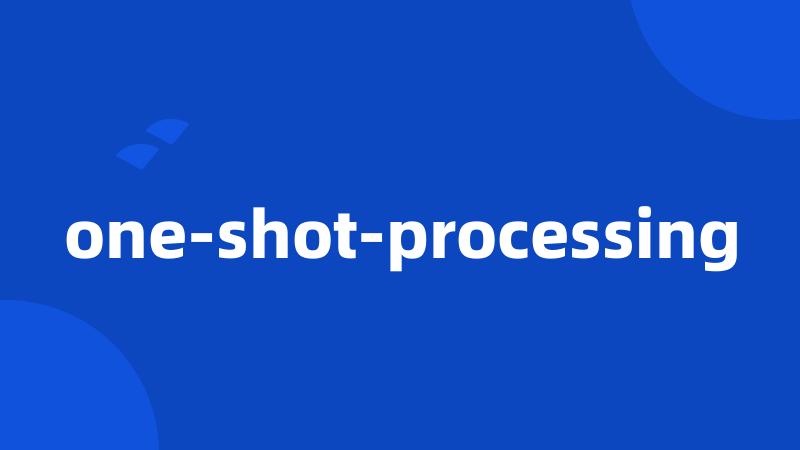 one-shot-processing