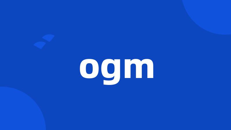 ogm