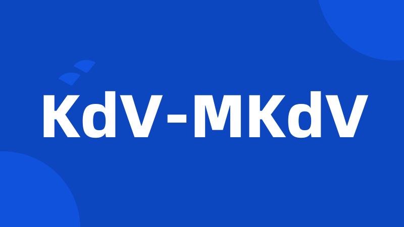 KdV-MKdV