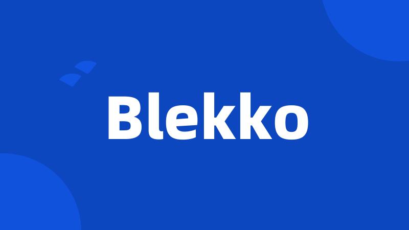 Blekko