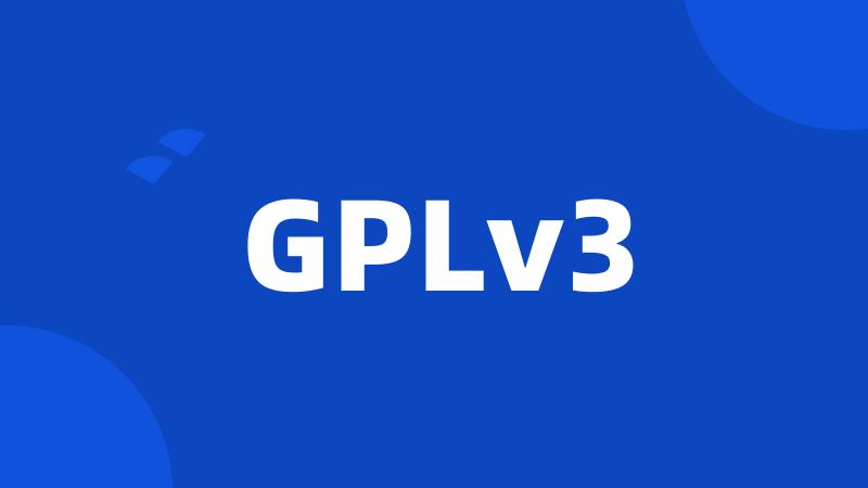 GPLv3