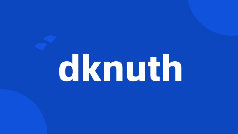 dknuth