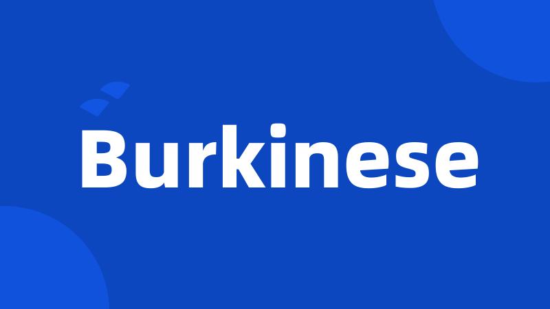 Burkinese