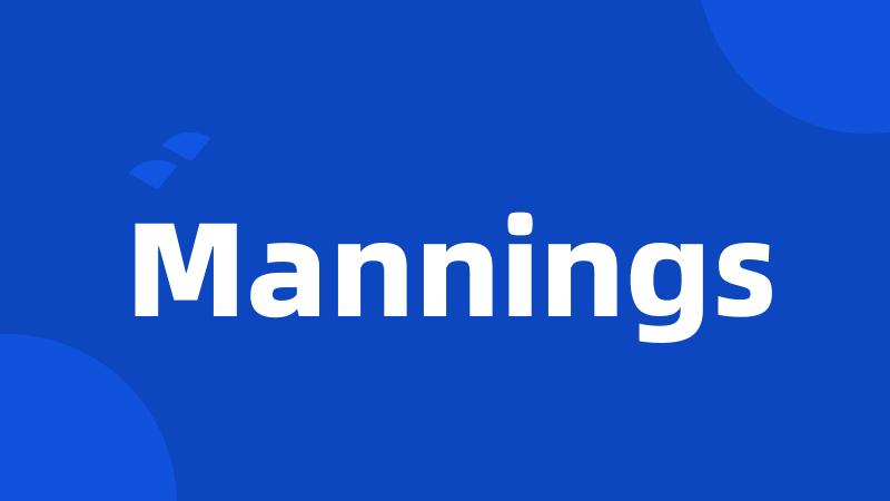Mannings