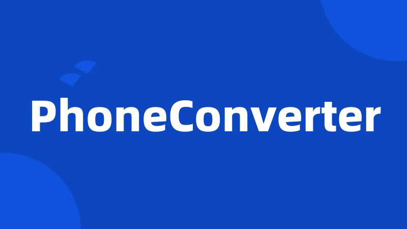 PhoneConverter