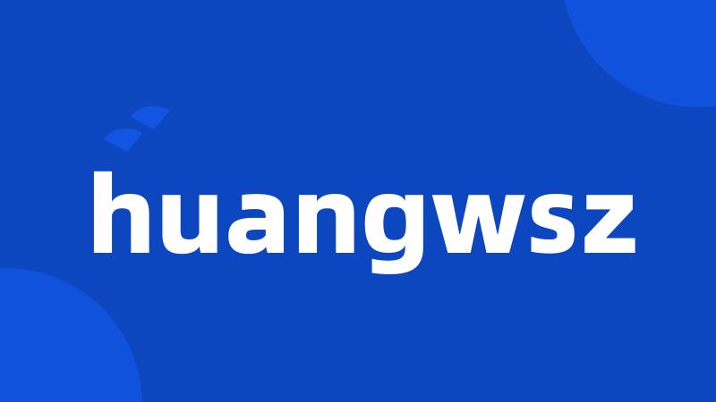 huangwsz