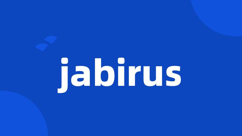 jabirus