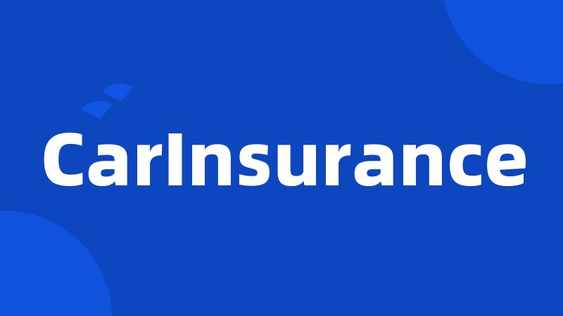 CarInsurance