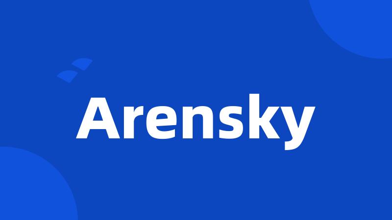 Arensky