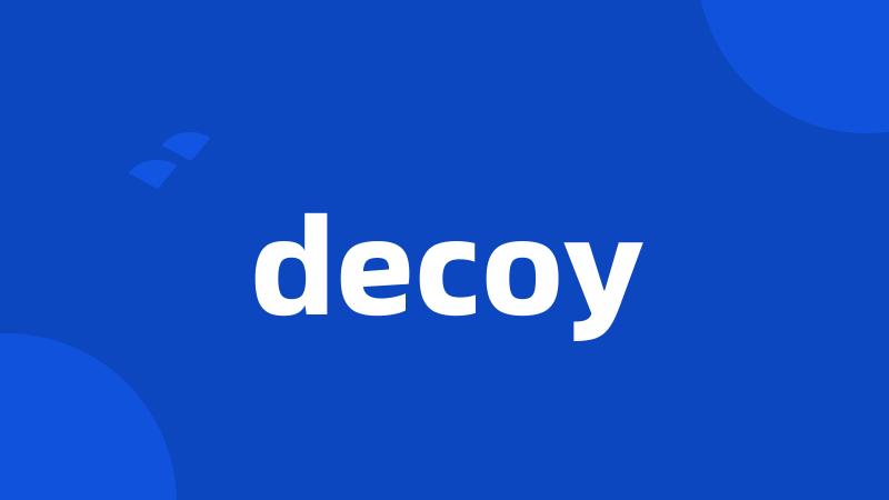 decoy