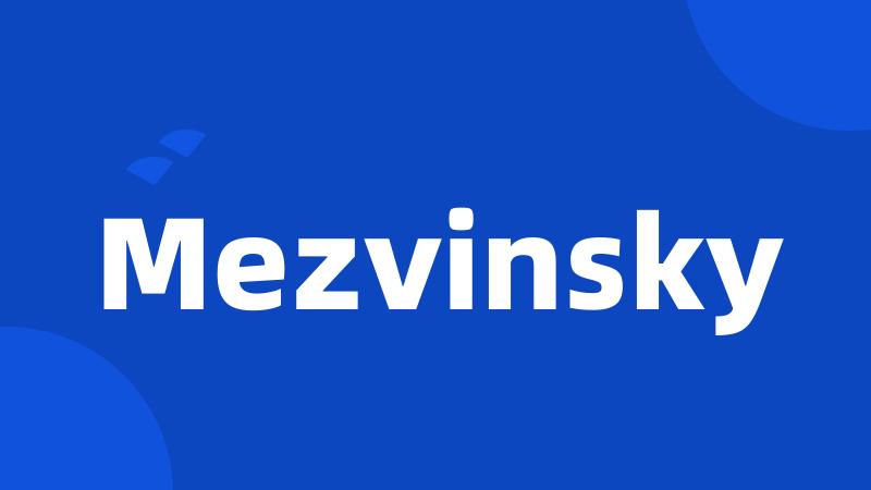 Mezvinsky