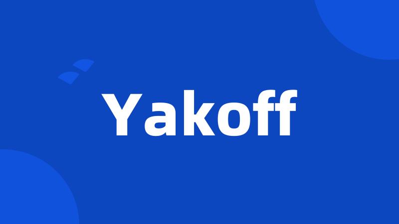 Yakoff