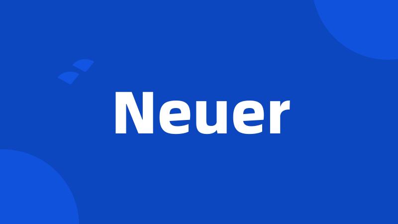 Neuer