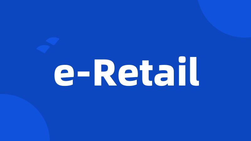 e-Retail