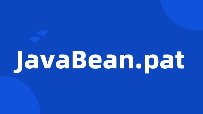 JavaBean.pat