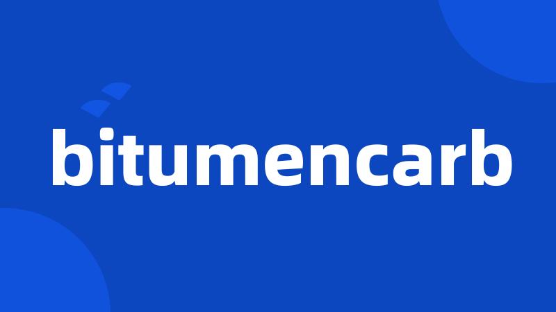 bitumencarb