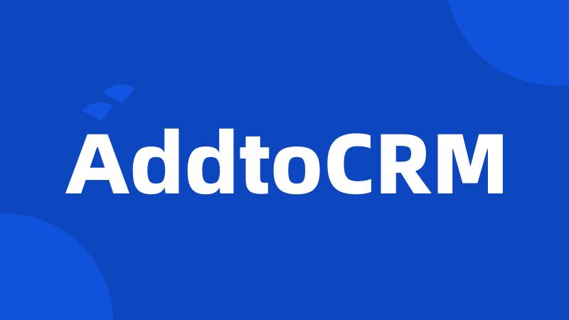 AddtoCRM