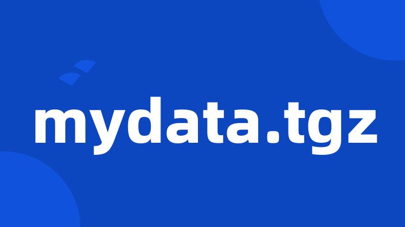 mydata.tgz