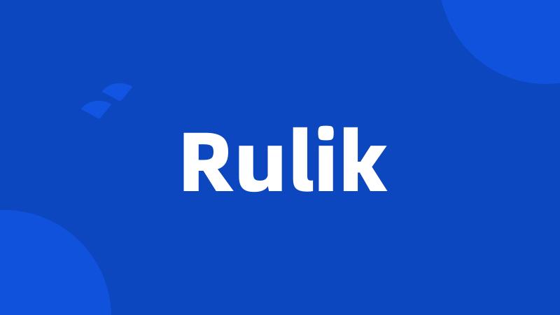 Rulik